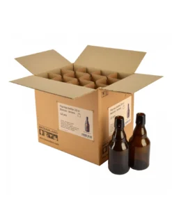 Bouteille Bouchon Mécanique 33 Cl Steinie, Brune, Sans Bouchon Mécanique, Boîte 12 Pcs