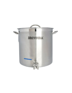 Cuve De Brassage Inox 35 L Avec Robinet à Boisseau Sphérique (36 X 36 Cm)