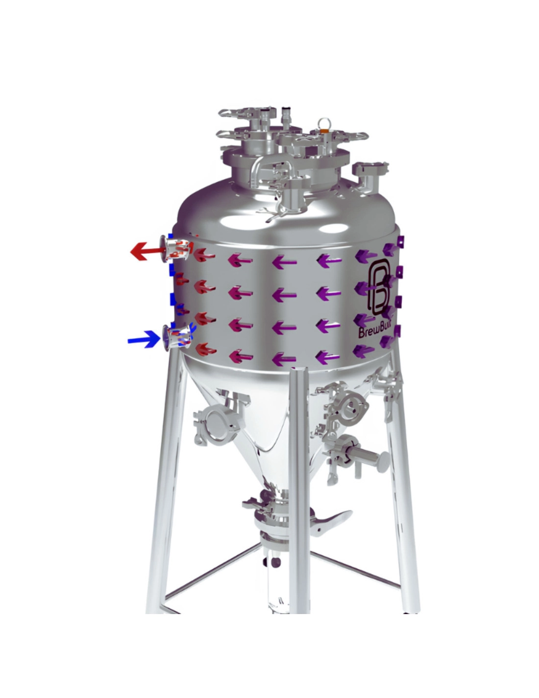 Fermenteur Conique Uni à Double Enveloppe BrewBuilt® X3 - 144 L 4 Fermenteur Conique Uni à Double Enveloppe BrewBuilt® X3 - 144 L – Image 4