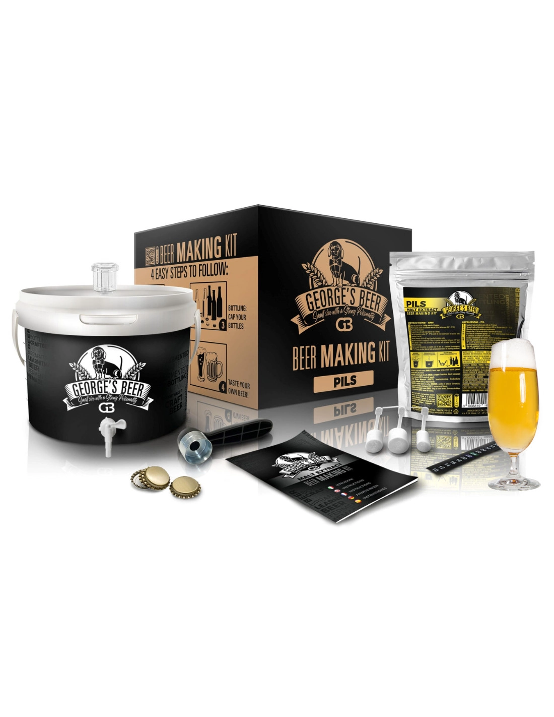 Kit De Brassage Débutant 5 Litres - PILS 1 Kit De Brassage Débutant 5 Litres - PILS