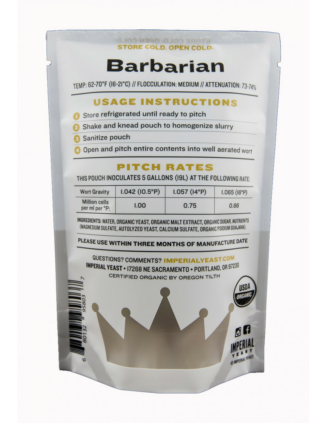 Levure Barbarian A04 - Imperial Yeast 2 Levure Barbarian A04 - Imperial Yeast – Image 2