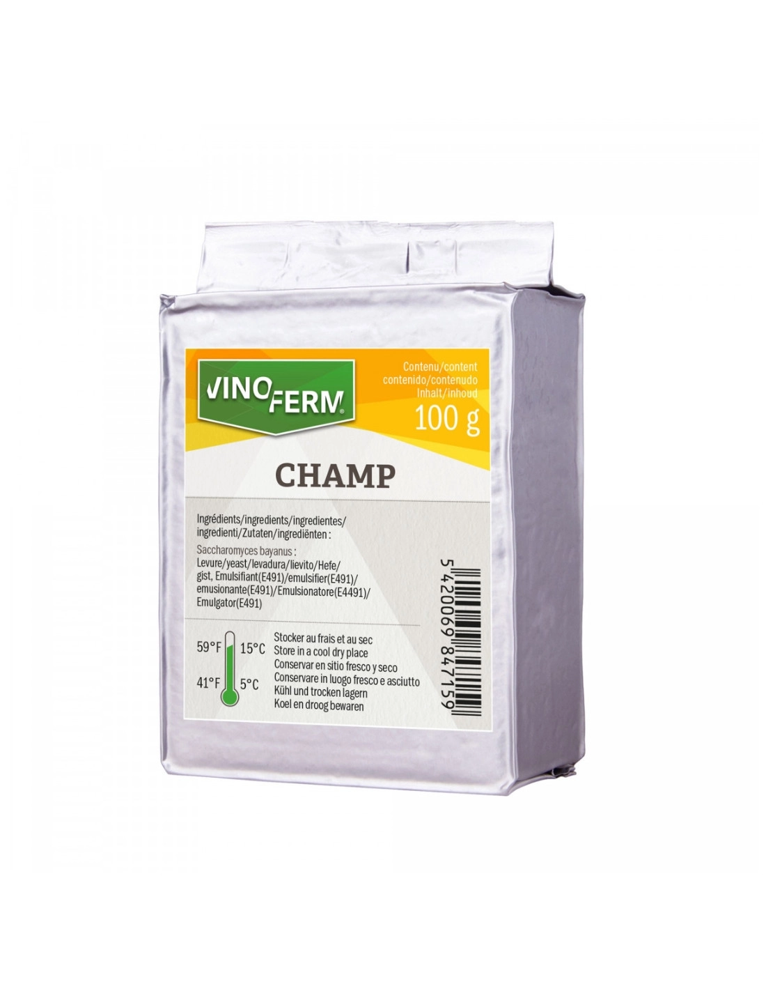 Levure Sèche Champagne - 100 Gr 1 Levure Sèche Champagne - 100 Gr