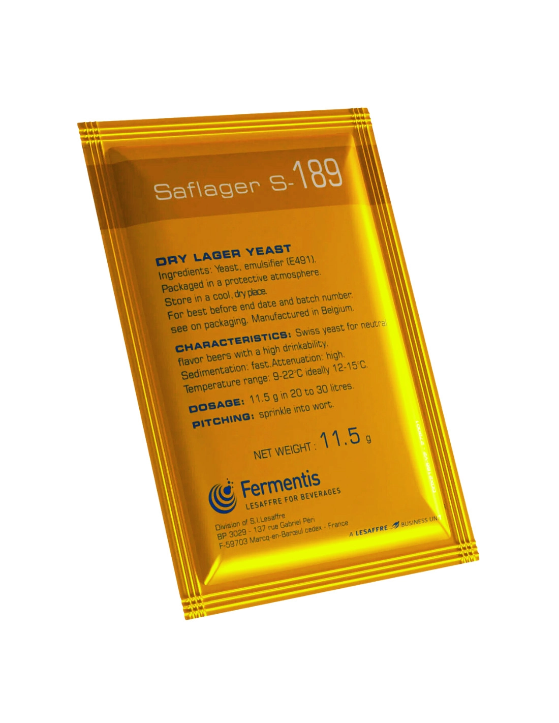 SafLager™ S-189 - 11,5 Gr 1 SafLager™ S-189 - 11,5 Gr